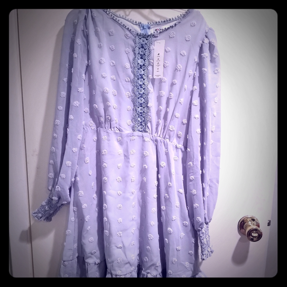 Blue maternity dress